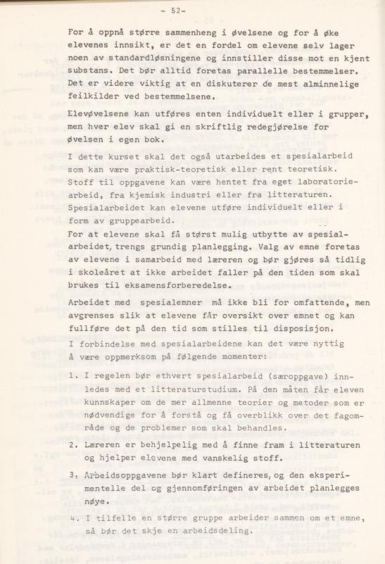 Skann 56 av Læreplan for gymnaset 1974 · del 3A allmenn studieretning