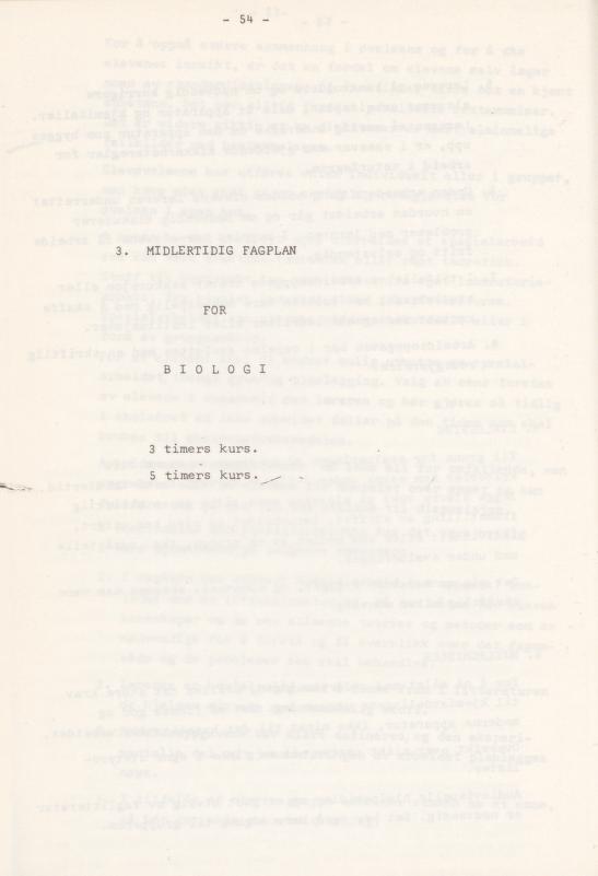 Skann 58 av Læreplan for gymnaset 1974 · del 3A allmenn studieretning
