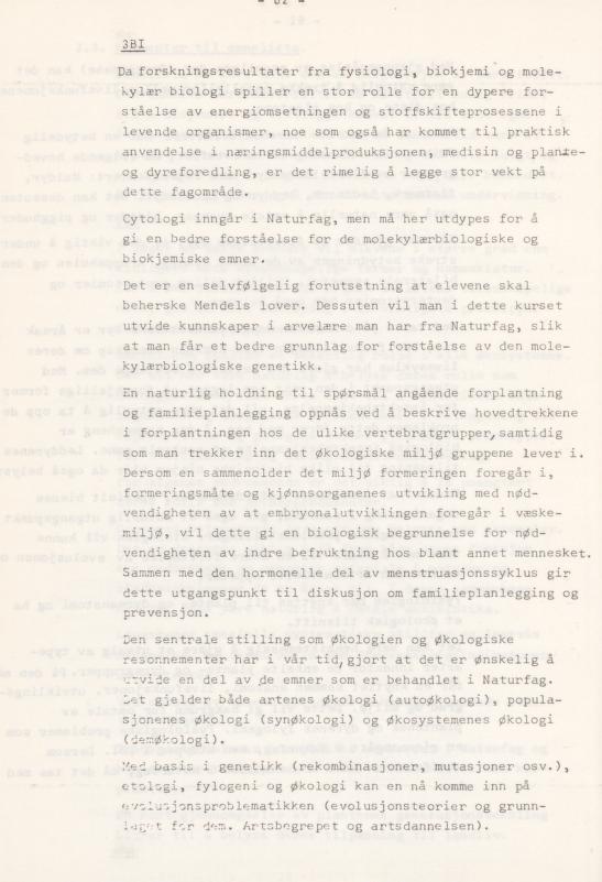 Skann 66 av Læreplan for gymnaset 1974 · del 3A allmenn studieretning