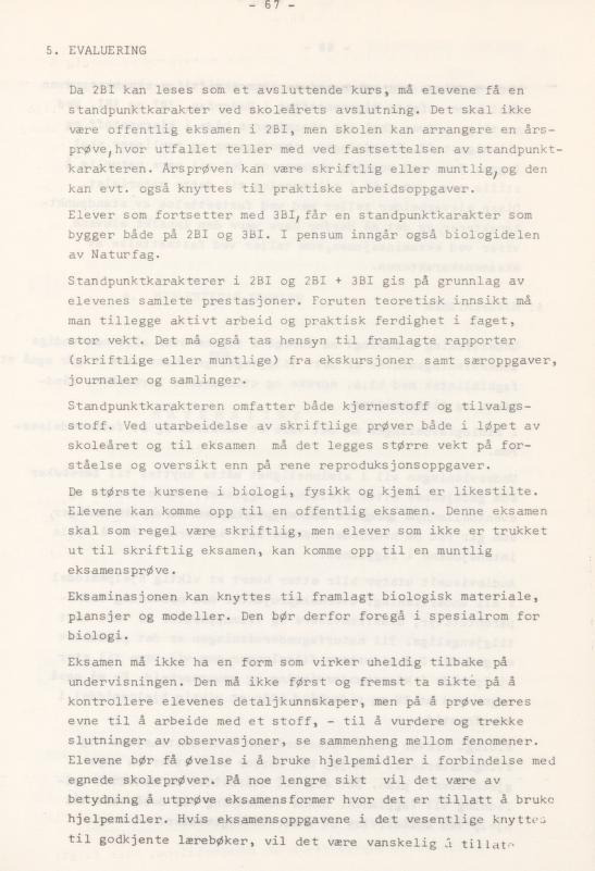 Skann 71 av Læreplan for gymnaset 1974 · del 3A allmenn studieretning