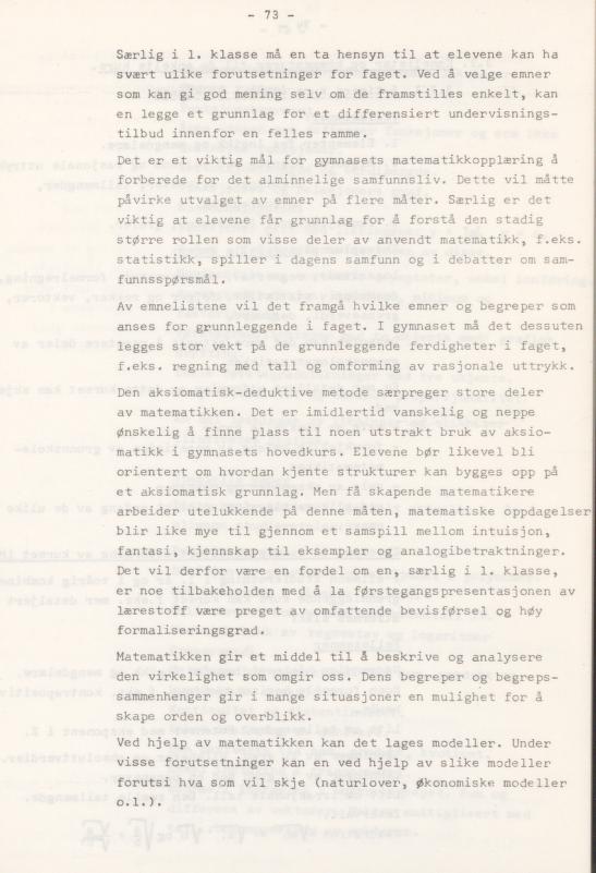 Skann 77 av Læreplan for gymnaset 1974 · del 3A allmenn studieretning