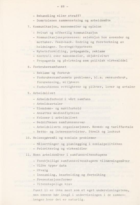 Skann 93 av Læreplan for gymnaset 1974 · del 3A allmenn studieretning