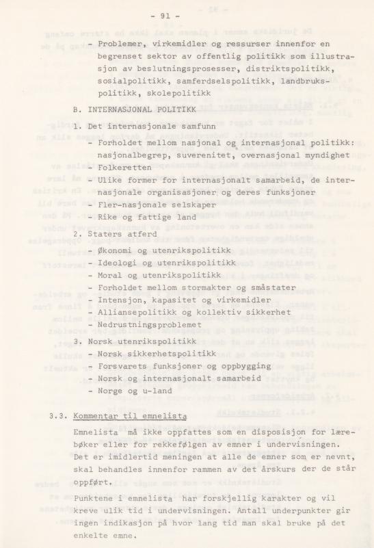 Skann 95 av Læreplan for gymnaset 1974 · del 3A allmenn studieretning