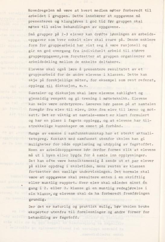 Skann 100 av Læreplan for gymnaset 1974 · del 3A allmenn studieretning