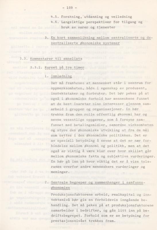 Skann 113 av Læreplan for gymnaset 1974 · del 3A allmenn studieretning