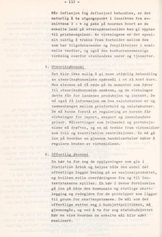 Skann 116 av Læreplan for gymnaset 1974 · del 3A allmenn studieretning