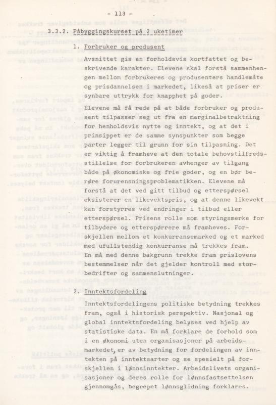 Skann 117 av Læreplan for gymnaset 1974 · del 3A allmenn studieretning