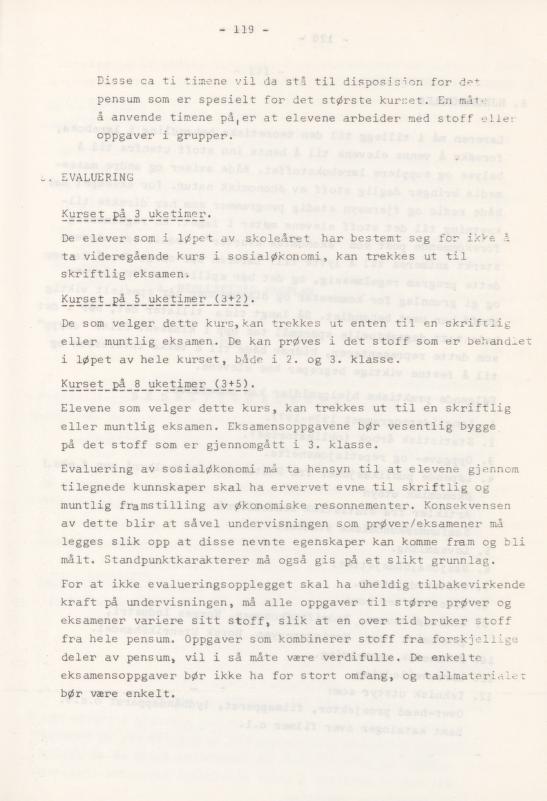 Skann 123 av Læreplan for gymnaset 1974 · del 3A allmenn studieretning