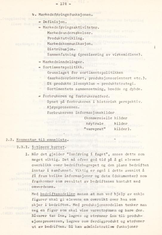Skann 132 av Læreplan for gymnaset 1974 · del 3A allmenn studieretning