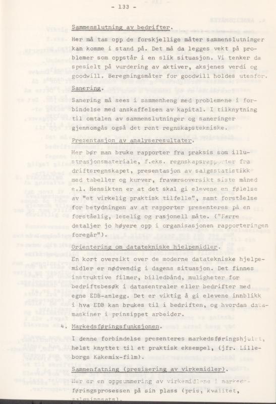 Skann 137 av Læreplan for gymnaset 1974 · del 3A allmenn studieretning