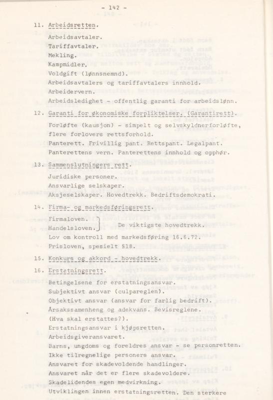 Skann 146 av Læreplan for gymnaset 1974 · del 3A allmenn studieretning