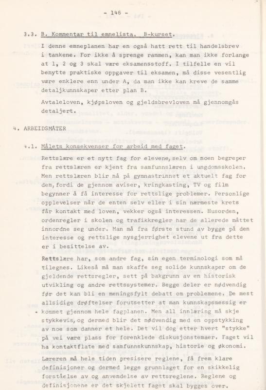 Skann 150 av Læreplan for gymnaset 1974 · del 3A allmenn studieretning