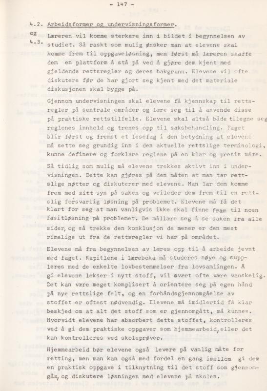 Skann 151 av Læreplan for gymnaset 1974 · del 3A allmenn studieretning