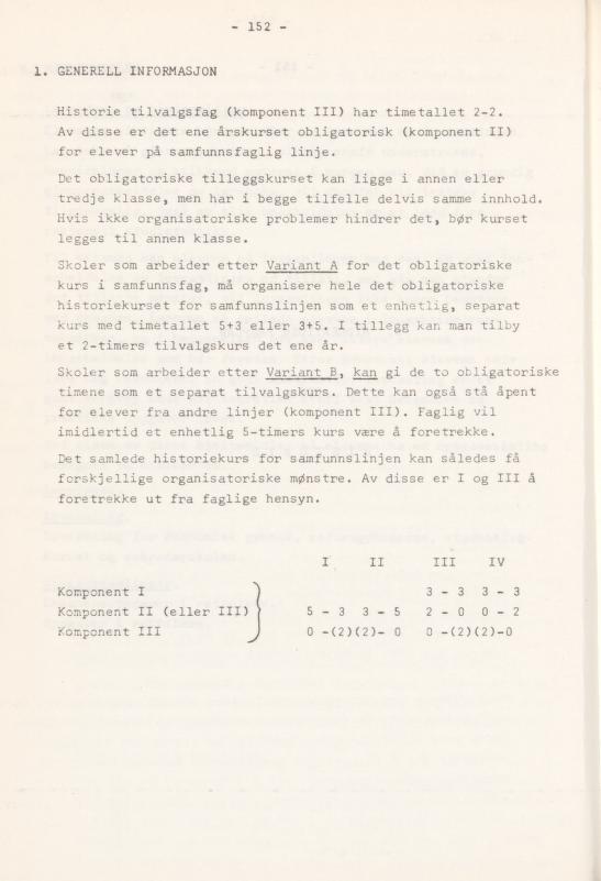 Skann 156 av Læreplan for gymnaset 1974 · del 3A allmenn studieretning