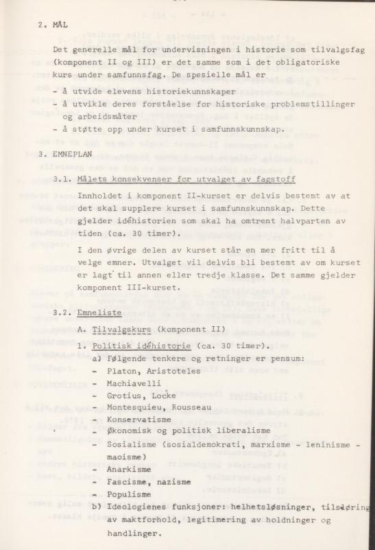 Skann 157 av Læreplan for gymnaset 1974 · del 3A allmenn studieretning