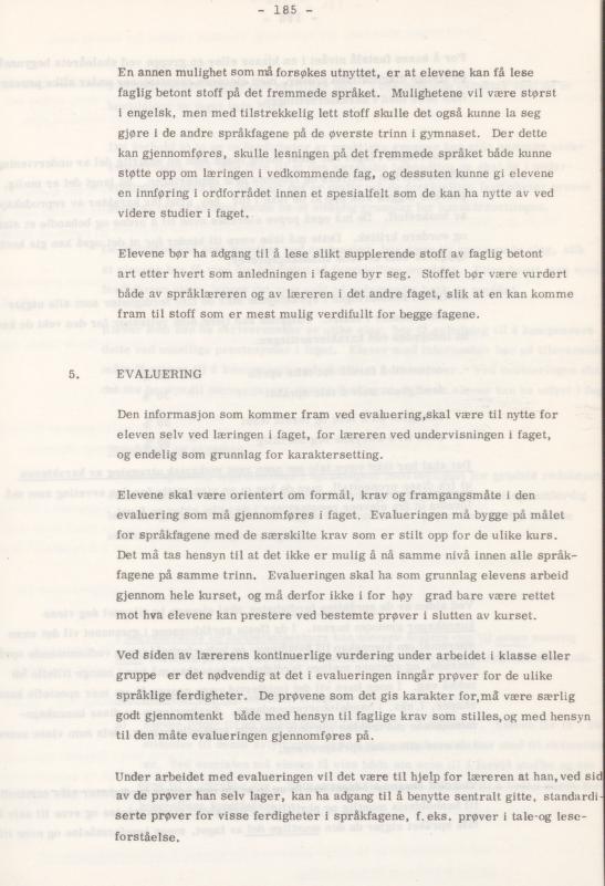 Skann 189 av Læreplan for gymnaset 1974 · del 3A allmenn studieretning