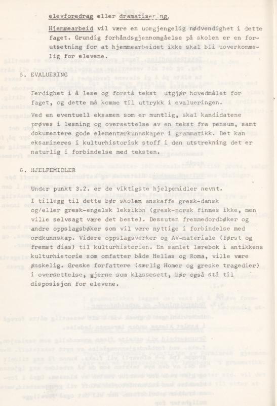 Skann 208 av Læreplan for gymnaset 1974 · del 3A allmenn studieretning