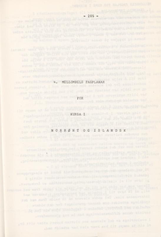 Skann 209 av Læreplan for gymnaset 1974 · del 3A allmenn studieretning