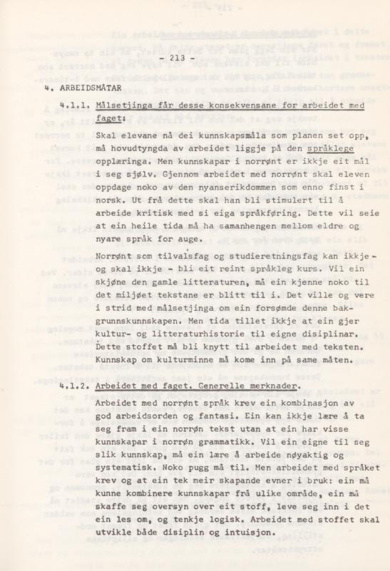 Skann 217 av Læreplan for gymnaset 1974 · del 3A allmenn studieretning