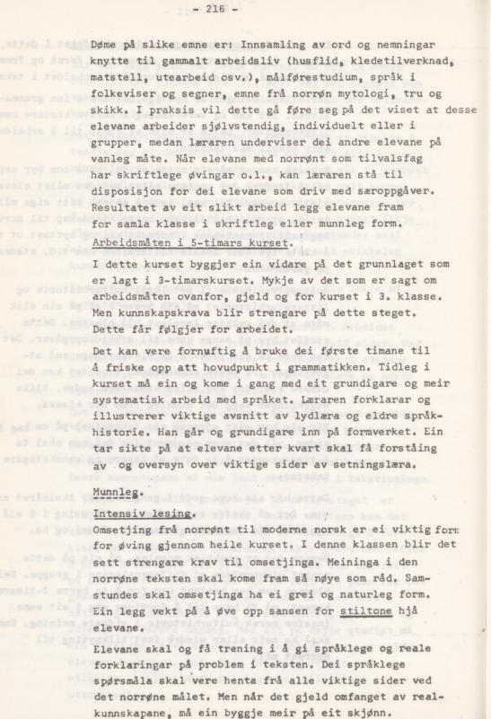 Skann 220 av Læreplan for gymnaset 1974 · del 3A allmenn studieretning