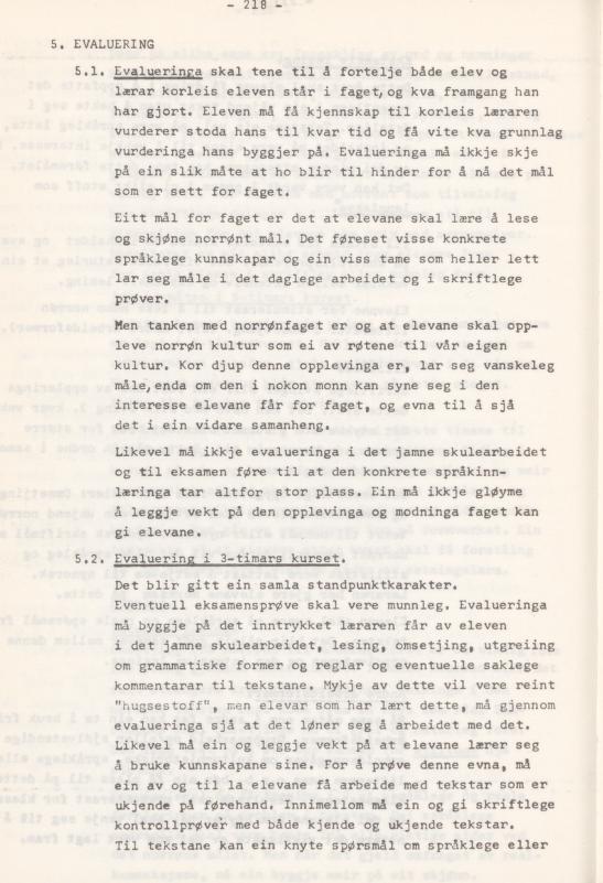 Skann 222 av Læreplan for gymnaset 1974 · del 3A allmenn studieretning