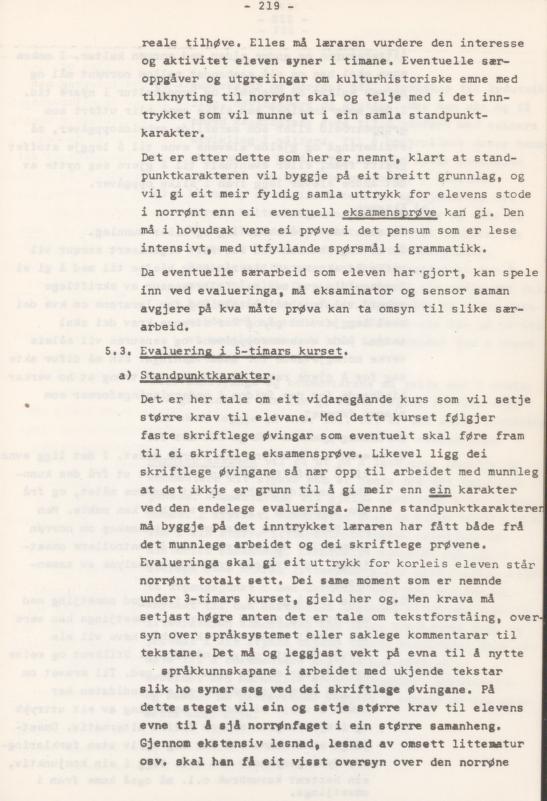 Skann 223 av Læreplan for gymnaset 1974 · del 3A allmenn studieretning