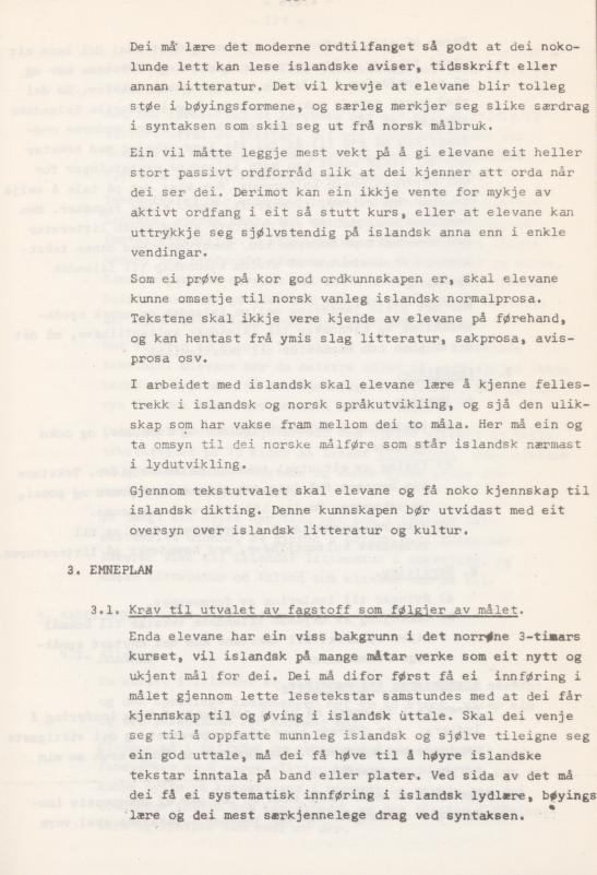 Skann 229 av Læreplan for gymnaset 1974 · del 3A allmenn studieretning