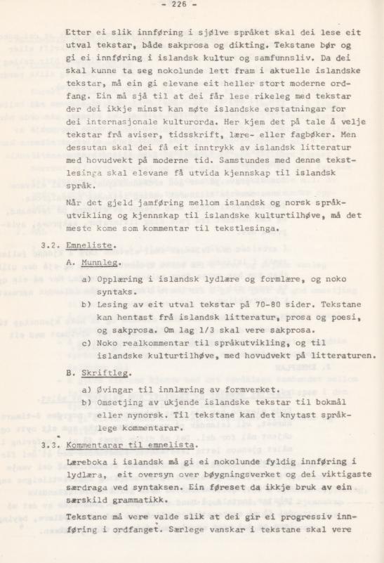 Skann 230 av Læreplan for gymnaset 1974 · del 3A allmenn studieretning