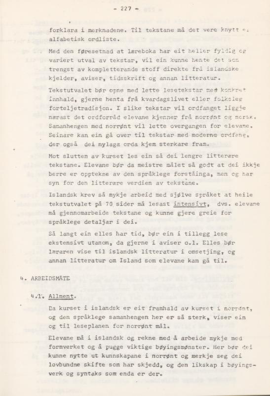 Skann 231 av Læreplan for gymnaset 1974 · del 3A allmenn studieretning