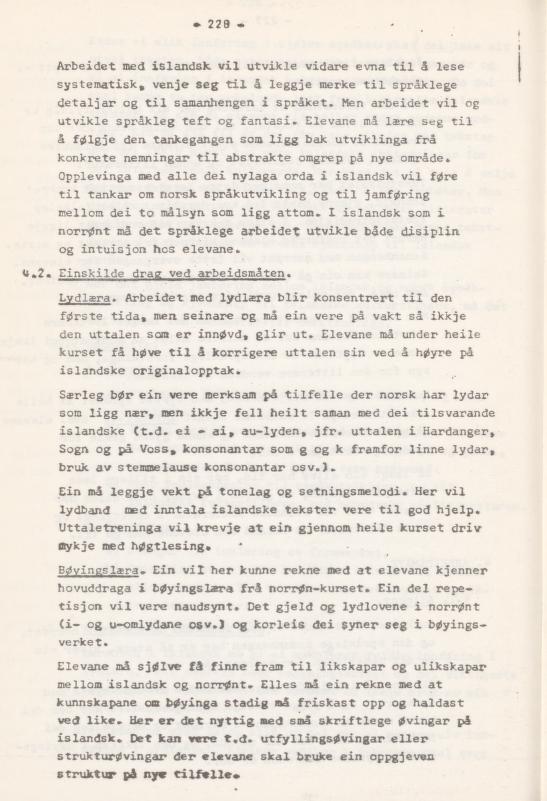 Skann 232 av Læreplan for gymnaset 1974 · del 3A allmenn studieretning