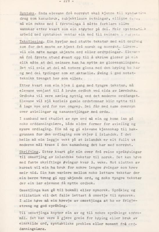 Skann 233 av Læreplan for gymnaset 1974 · del 3A allmenn studieretning