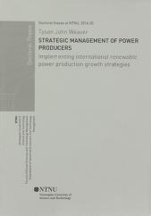 "Strategic management of power producers : implementing international renewable power production grow"